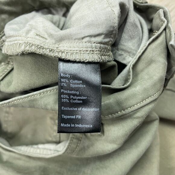 Flint Tinder Pants Mens 33x30 Green 365 HB Athletic Tapered Fit Stretch - Picture 7 of 12